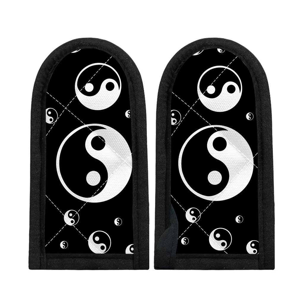 Black And White Yin Yang Pattern Print Skillet Handle Cover