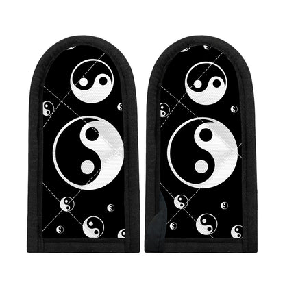 Black And White Yin Yang Pattern Print Skillet Handle Cover