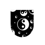 Black And White Yin Yang Pattern Print Toilet Lid Cover