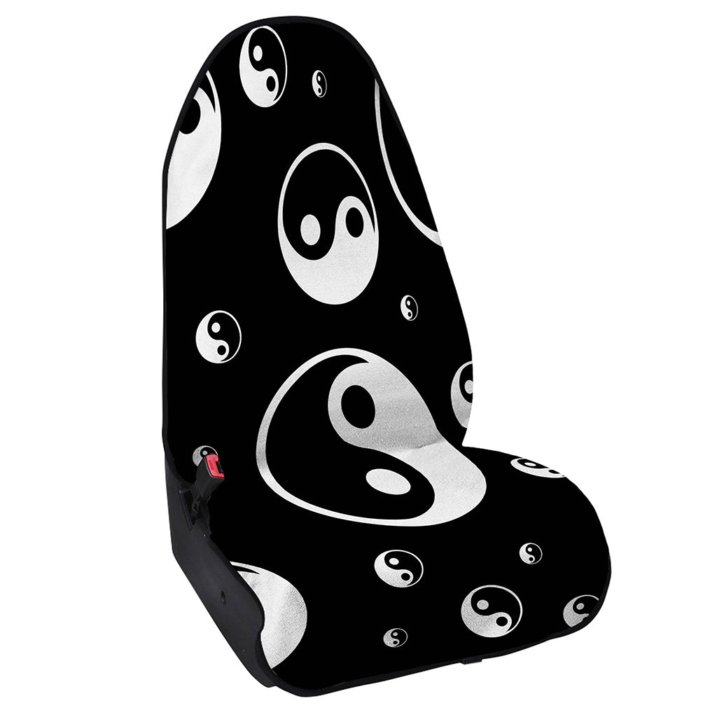 Black And White Yin Yang Pattern Print Waterproof Car Seat Cover