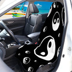 Black And White Yin Yang Pattern Print Waterproof Car Seat Cover