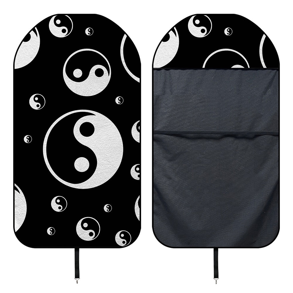 Black And White Yin Yang Pattern Print Waterproof Car Seat Cover