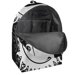 Black And White Yin Yang Sun Print Backpack