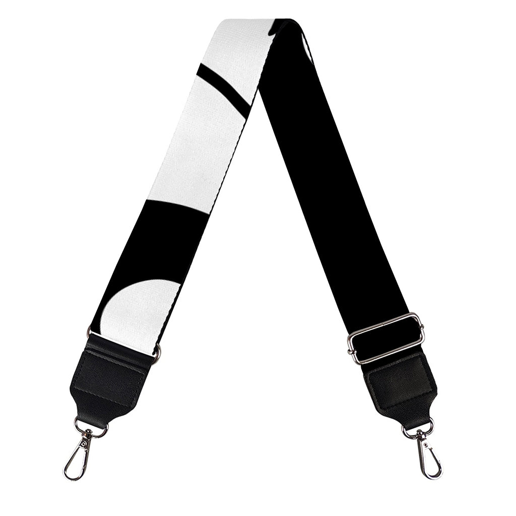Black And White Yin Yang Sun Print Bag Strap
