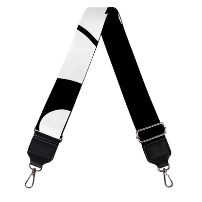 Black And White Yin Yang Sun Print Bag Strap
