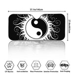 Black And White Yin Yang Sun Print Car Windshield Sun Shade