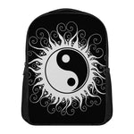 Black And White Yin Yang Sun Print Casual Backpack