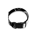 Black And White Yin Yang Sun Print Dog Collar