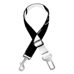 Black And White Yin Yang Sun Print Dog Seat Belt