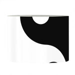 Black And White Yin Yang Sun Print Drum Lamp Shade