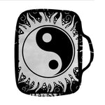 Black And White Yin Yang Sun Print Front Pocket Bible Bag