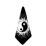 Black And White Yin Yang Sun Print Hand Towel
