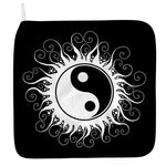 Black And White Yin Yang Sun Print Hand Towel