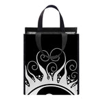Black And White Yin Yang Sun Print Insulated Lunch Tote
