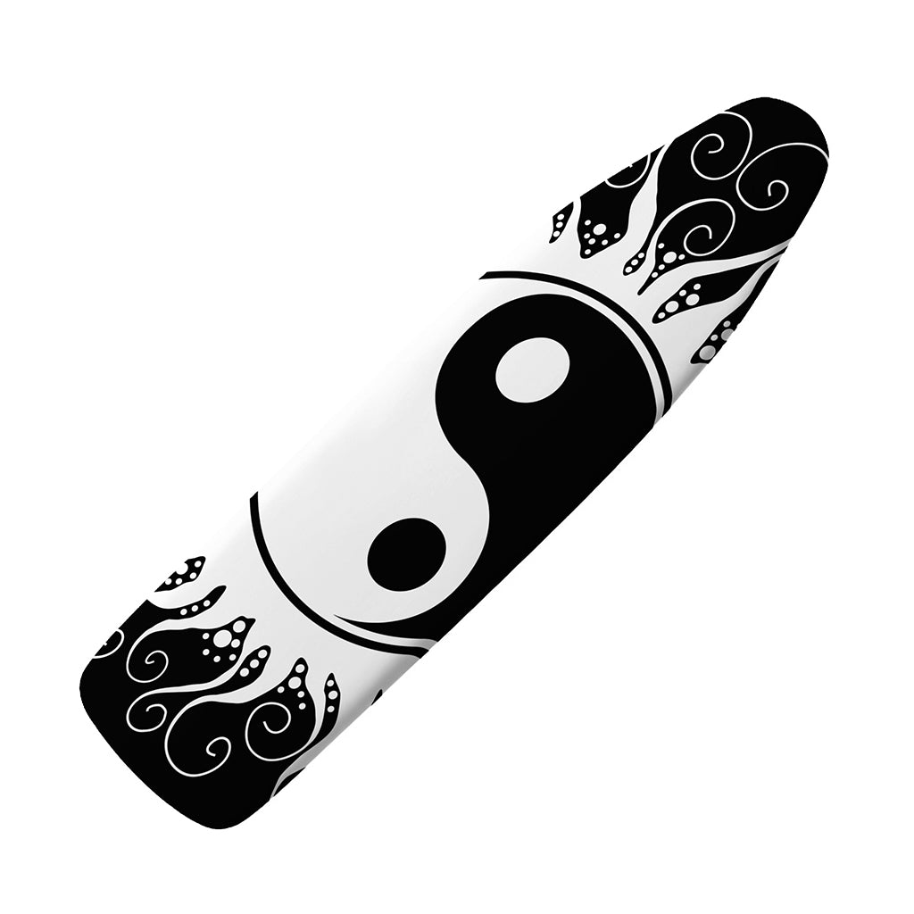 Black And White Yin Yang Sun Print Ironing Board Cover