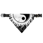 Black And White Yin Yang Sun Print Over The Collar Dog Bandana