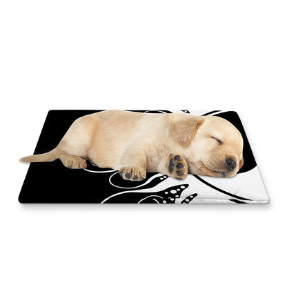 Black And White Yin Yang Sun Print Pet Cooling Mat Cover