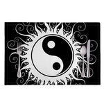 Black And White Yin Yang Sun Print Placemat