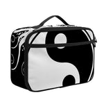 Black And White Yin Yang Sun Print Portable Lunch Bag