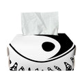 Black And White Yin Yang Sun Print Rectangle Tissue Box Cover
