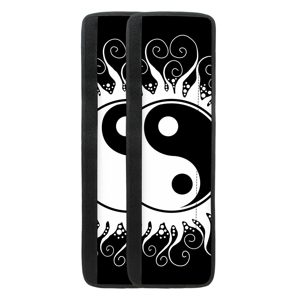 Black And White Yin Yang Sun Print Refrigerator Handle Covers