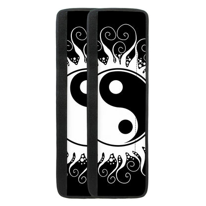 Black And White Yin Yang Sun Print Refrigerator Handle Covers