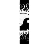 Black And White Yin Yang Sun Print Table Runner