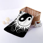 Black And White Yin Yang Sun Print Towel
