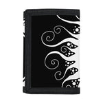 Black And White Yin Yang Sun Print Trifold Wallet