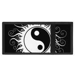 Black And White Yin Yang Sun Print Trifold Wallet
