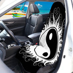 Black And White Yin Yang Sun Print Waterproof Car Seat Cover