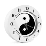 Black And White Yin Yang Symbol Print Alarm Clock