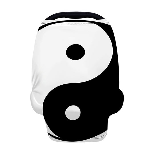 Black And White Yin Yang Symbol Print Baby Seat Cover