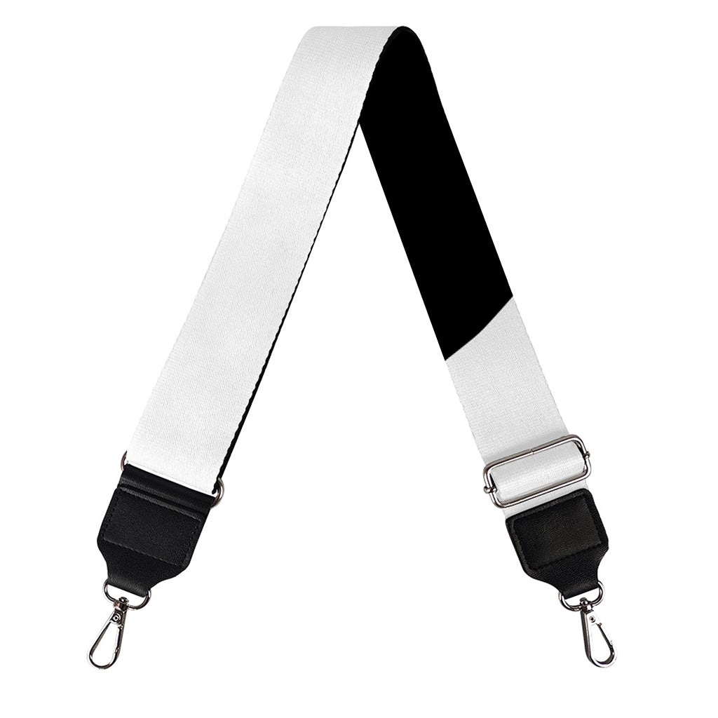 Black And White Yin Yang Symbol Print Bag Strap