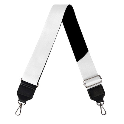 Black And White Yin Yang Symbol Print Bag Strap