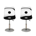 Black And White Yin Yang Symbol Print Bar Stool Covers