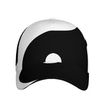 Black And White Yin Yang Symbol Print Baseball Cap