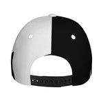 Black And White Yin Yang Symbol Print Baseball Cap