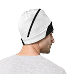 Black And White Yin Yang Symbol Print Beanie