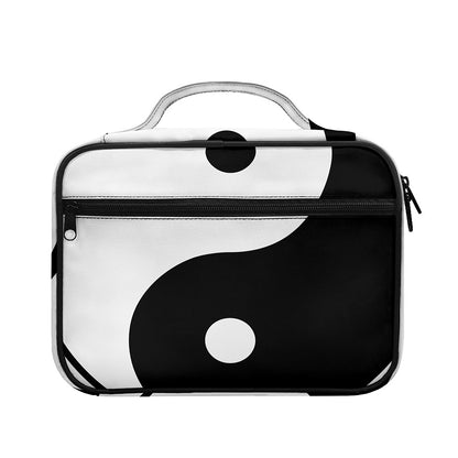 Black And White Yin Yang Symbol Print Briefcase Bible Bag