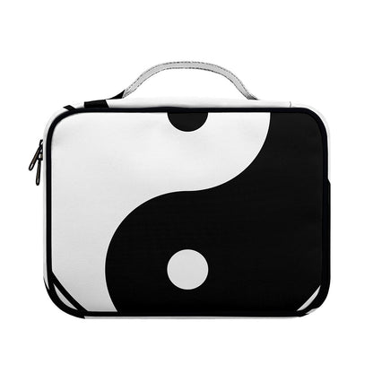 Black And White Yin Yang Symbol Print Briefcase Bible Bag