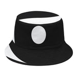 Black And White Yin Yang Symbol Print Bucket Hat