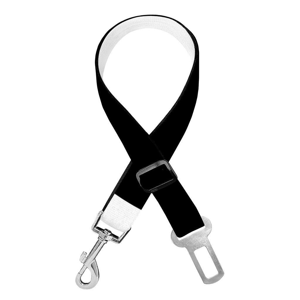 Black And White Yin Yang Symbol Print Dog Seat Belt