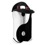 Black And White Yin Yang Symbol Print Double Neoprene Wine Tote