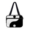 Black And White Yin Yang Symbol Print Double Strap Bible Bag