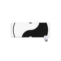 Black And White Yin Yang Symbol Print Extended Mouse Pad