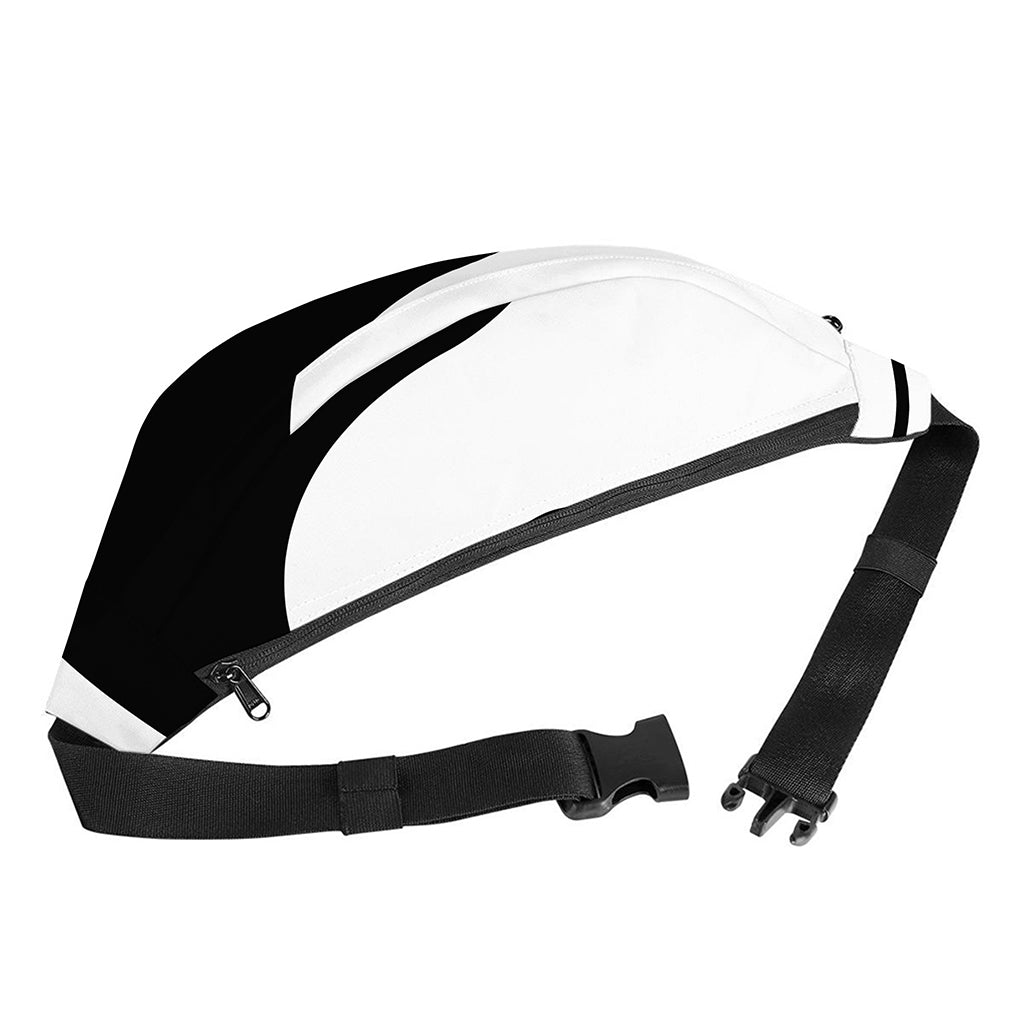 Black And White Yin Yang Symbol Print Fanny Pack