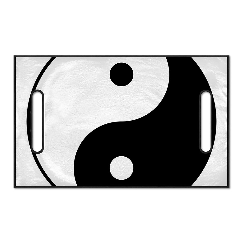Black And White Yin Yang Symbol Print Golf Cart Seat Cover