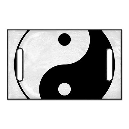 Black And White Yin Yang Symbol Print Golf Cart Seat Cover