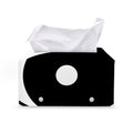 Black And White Yin Yang Symbol Print Leather Tissue Box Cover